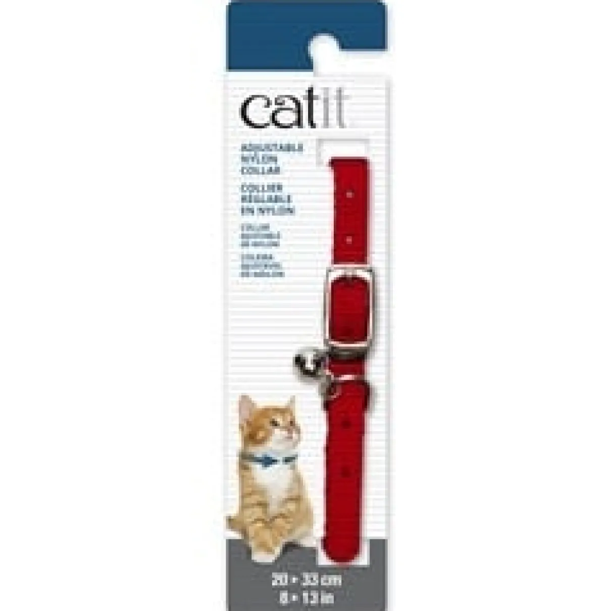 Adjustable Nylon Cat Collar 20-33cm (8-13")