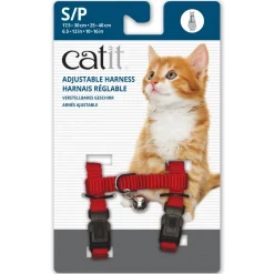 Adjustable Nylon Cat Harness Assorted Colours