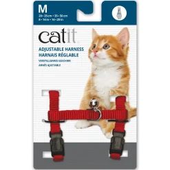 Adjustable Nylon Cat Harness Assorted Colours