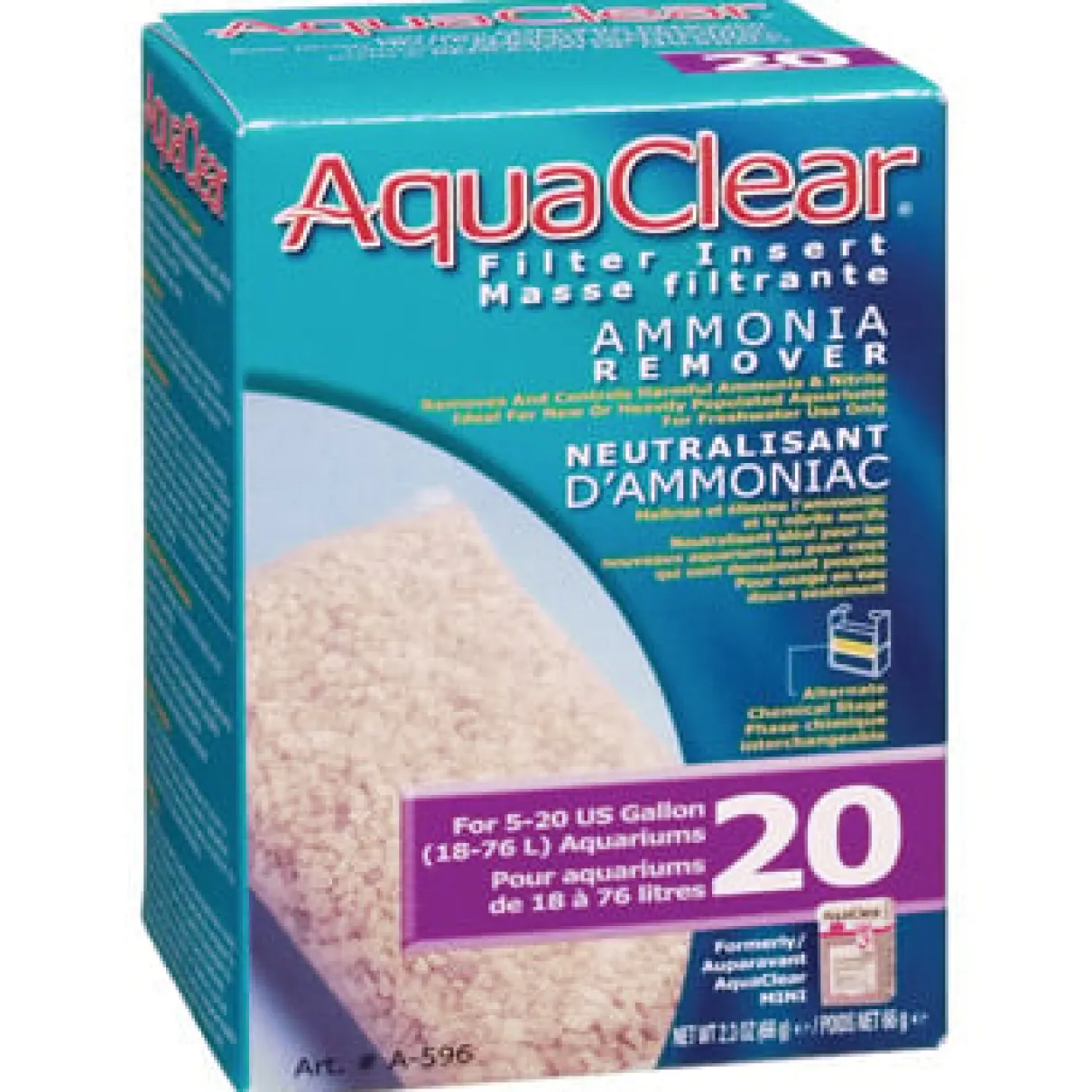AquaClear 20 Ammonia Remover Filter Insert 66g