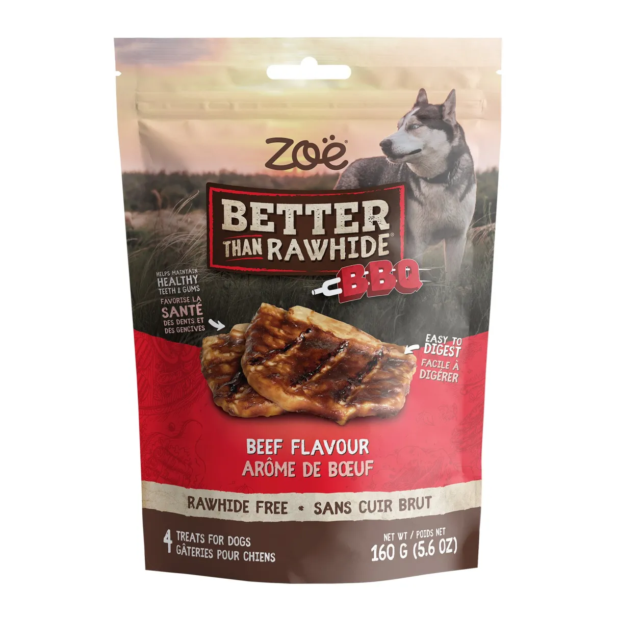 Better than Rawhide BBQ Steak Beef Flavour 4 pack