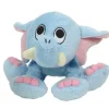Blue Elephant Plush Dog Toy with Squeaker