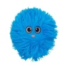 Bud'Z Plush Dog Toy 3 Layer Fluffy Ball Blue Small 4"
