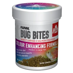 Bug Bites Colour Enhancing Formula Medium to Large Fish 1.4-2.0mm granules - 45g (1.6oz)