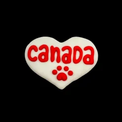 Canada Heart Dog Cookie