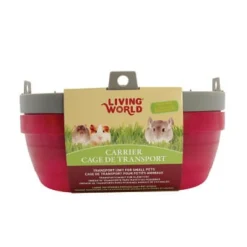 Carrier for Small Pets - Large - Red/Grey