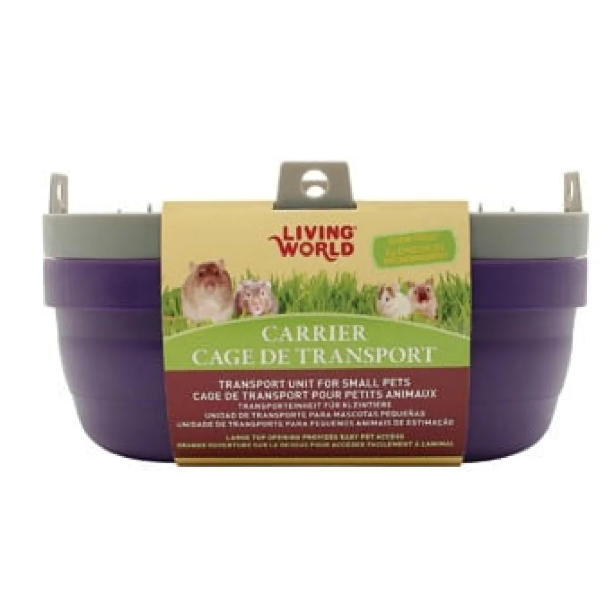 Carrier for Small Pets - Small - Grey/Purple