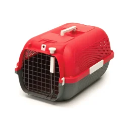 Cat Carrier Cherry Red Medium - 56.5Lx37.6Wx30.8Hcm (22x14.8x12in)