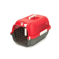 Cat Carrier Cherry Red Small - 48.3Lx32.6Wx28Hcm (19x12.8x11in)
