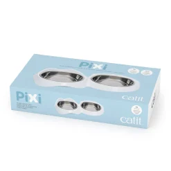 Catit PIXI Double Dish White