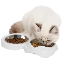 Catit PIXI Double Dish White