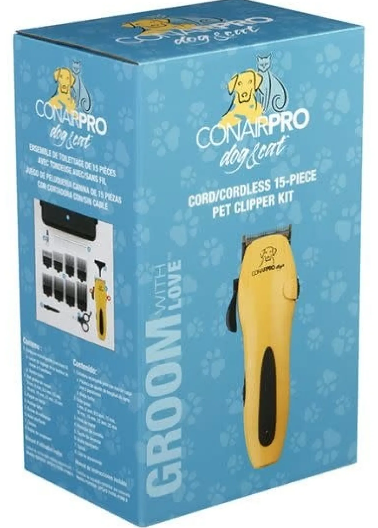 Conair Pro Pet Cordless Clipper Pet Grooming Kit