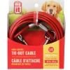 Dog Tether Tie-out Cable Red Large 9m (30')