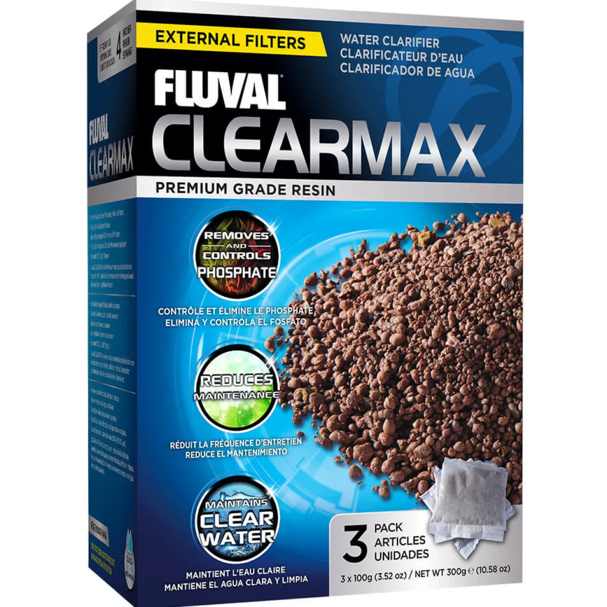 Fluval ClearMax - 3 x 100 g (3.52 oz)