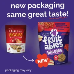 Fruitables Biggies - Crispy Bacon & Apple Dog Treat 16oz