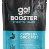 Go! Booster Digestive Health Chicken & Duck Pate Meal Topper for Dogs