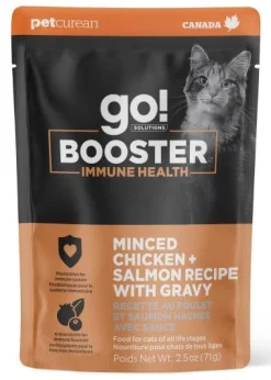 Go! Booster Immune Health Minced Chicken & Salmon with Gravy for Cats 2.5oz