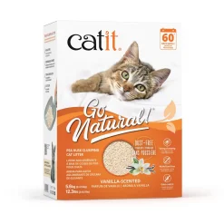 Go Natural! Pea Husk Clumping Cat Litter Vanilla 5.6kg