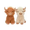 Highland Cow Assorted Brown & Cream 8" Dog Toy