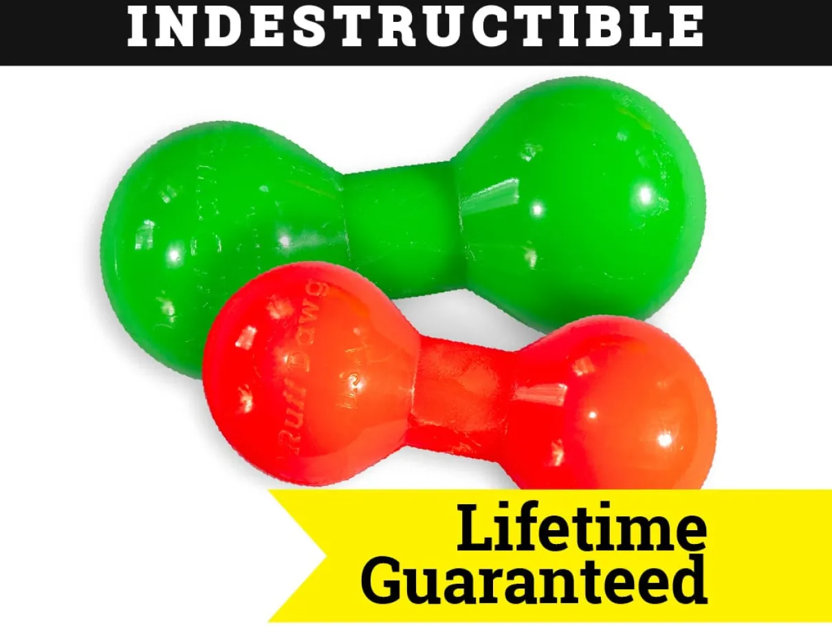 Indestructible Rubber Big Dawg Barbell Assorted Regular 6"x2.5"