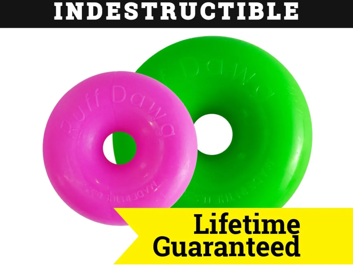 Indestructible Rubber Dawg-Nut Assorted Regular 3.5"x1.25"