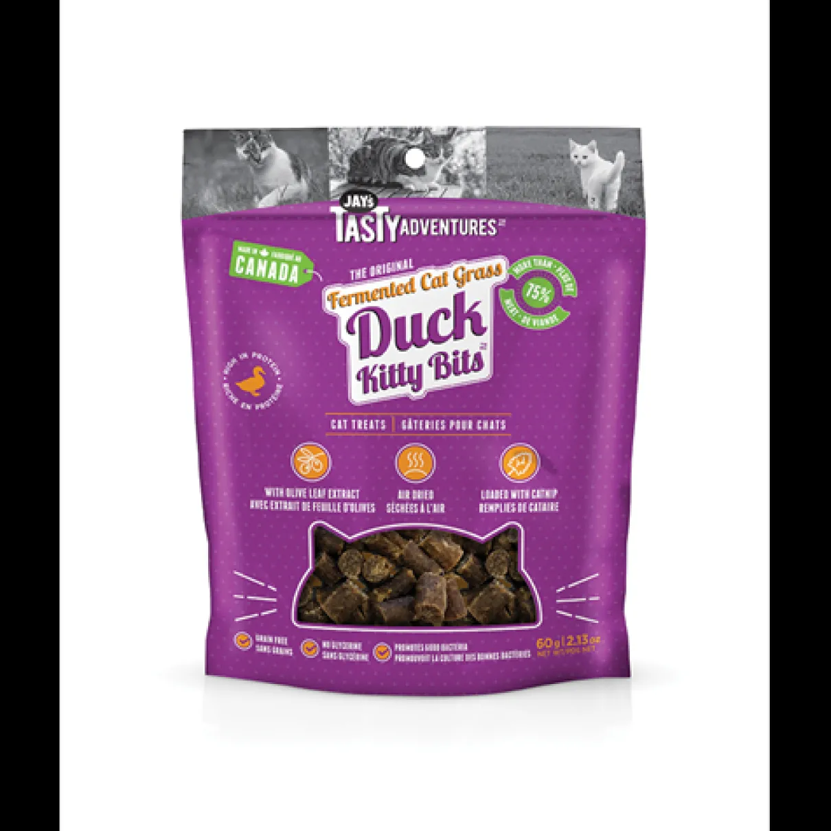 Jays Fermented Cat Grass Duck Cat Treats 60g