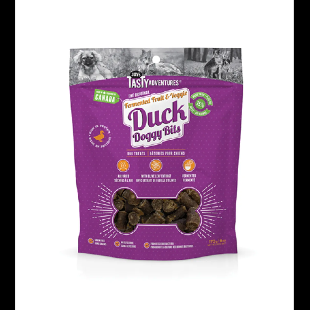 Jays Fermented Fruit & Veggie Duck Dog Treats 170g