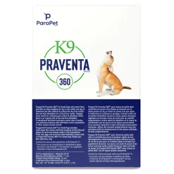K9 Praventa 360 Flea & Tick Treatment - Small Dogs up to 4.5kg - 3 Tubes