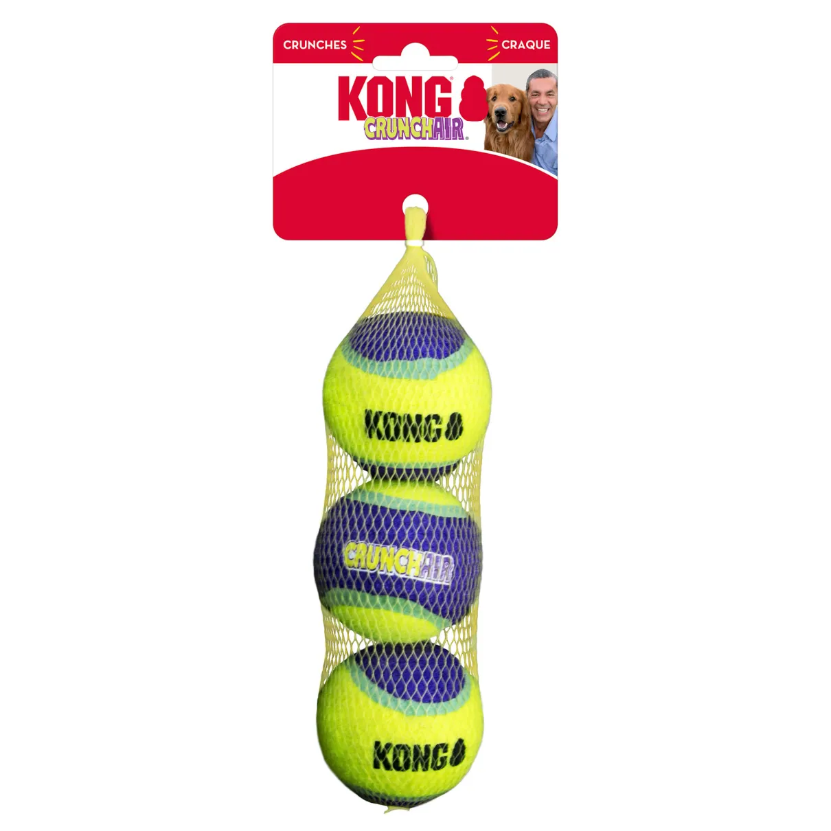 Kong CrunchAir Balls Medium 3pk