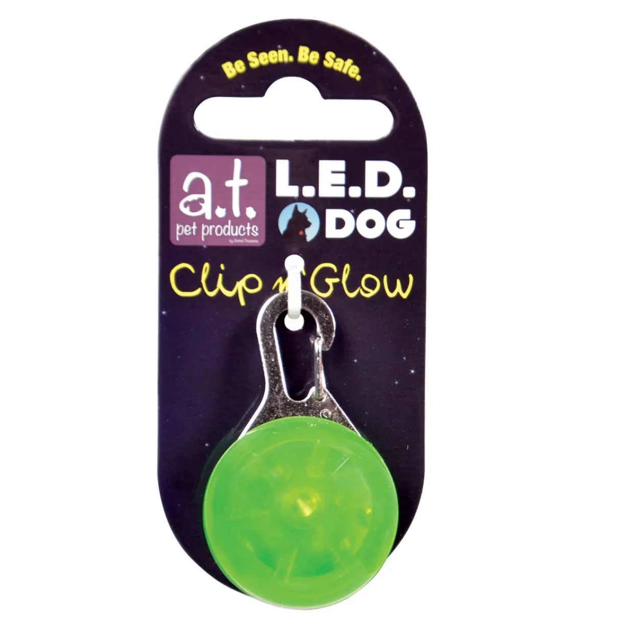 LED Clip n' Glow Tag Green