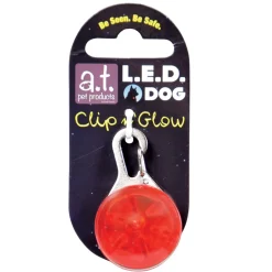 LED Clip n' Glow Tag Red
