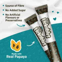 Living World Lickables Small Animal Treat Papaya Flavour 5 Tubes