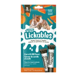 Living World Lickables Small Animal Treat Carrot & Dill Flavour 5 Tubes