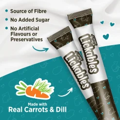 Living World Lickables Small Animal Treat Carrot & Dill Flavour 5 Tubes