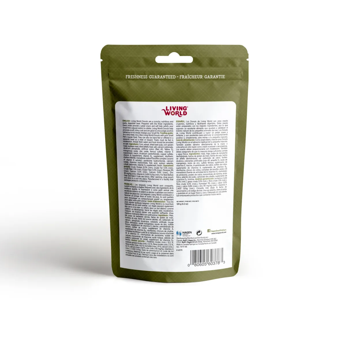 Living World Small Animal Donuts - 120 g (4.2 oz)