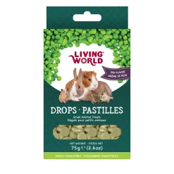 Living World Small Animal Drops Pea Flavour 75g (2.6oz)