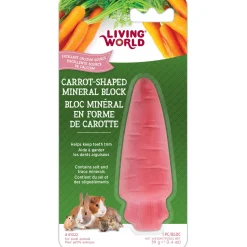 Living World Small Animal Mineral Stone - Carrot Shape 55 g (2 oz)