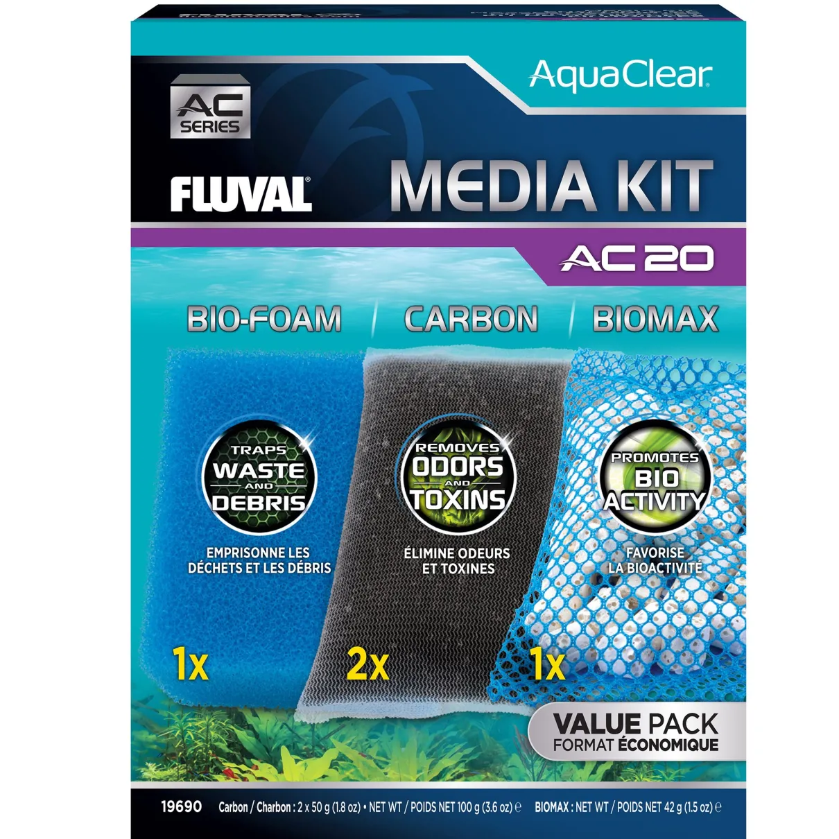 Media Maintenance Kit for AquaClear AC20 Power Filter