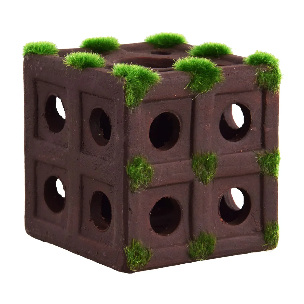 Mossy Shrimp Cubes 2.5" Aquarium Ornament