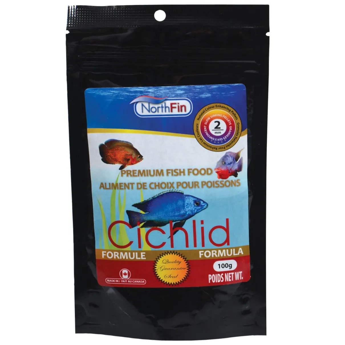 NorthFin Cichlid Formula 2mm Sinking Pellets 100g