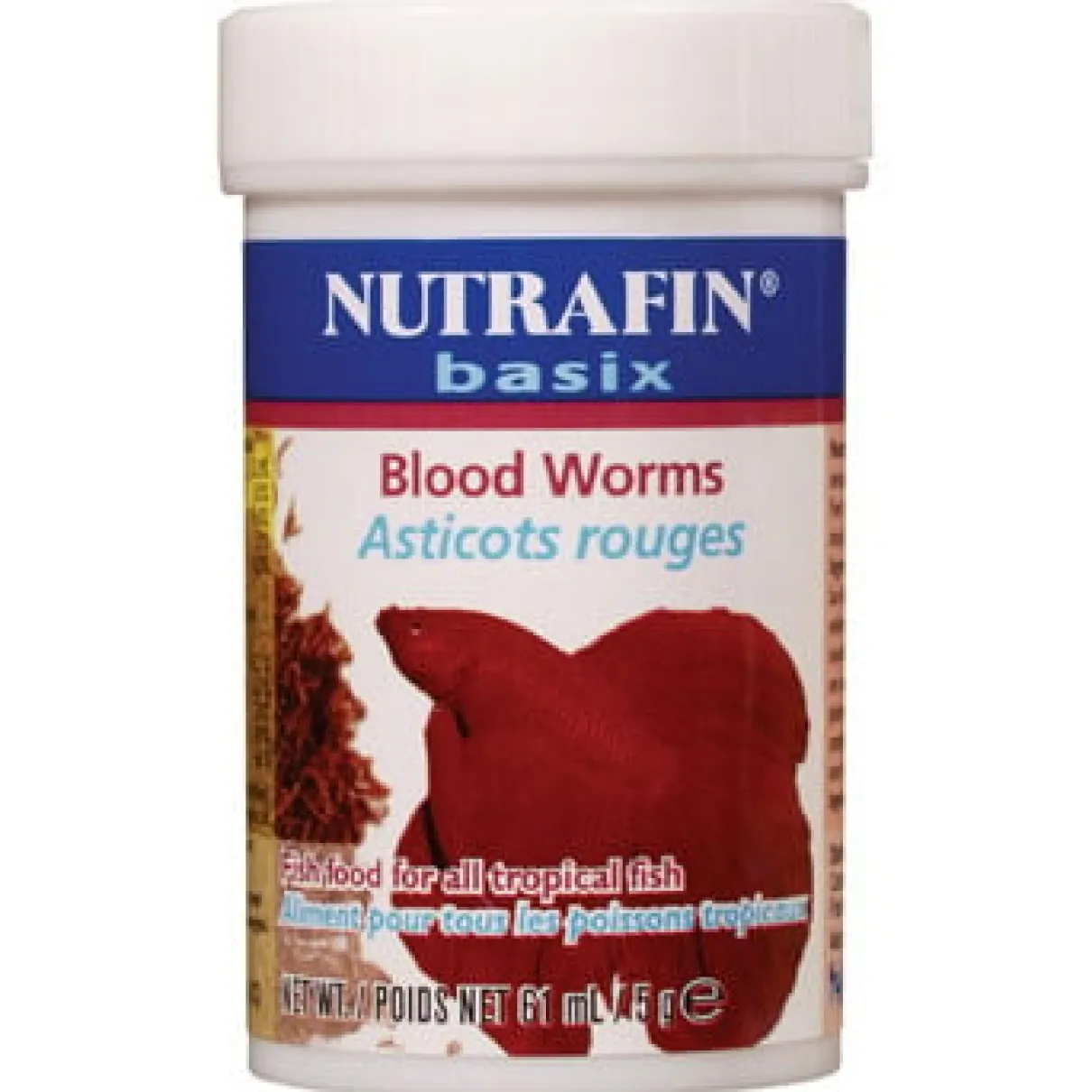 Nutrafin Basix Freeze D. Blood Worm, 5g (0.1oz)