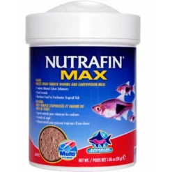 Nutrafin Max Flakes + Freeze Dried Tubifex Worms and Earthworm Meal 30 g (1.06 oz)