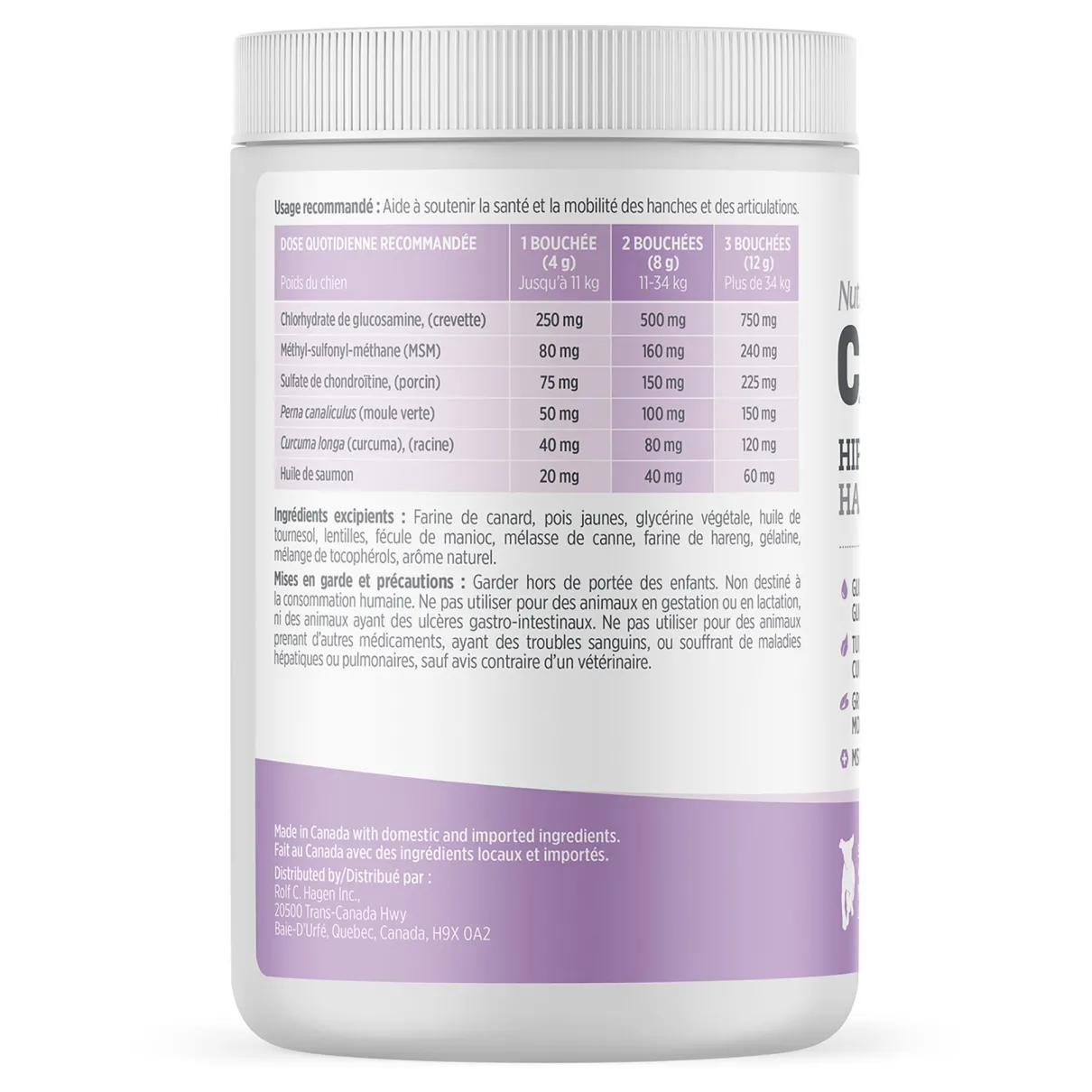 Nutrience Care Supplement for Dogs Hip & Joint 100 soft chews 400g