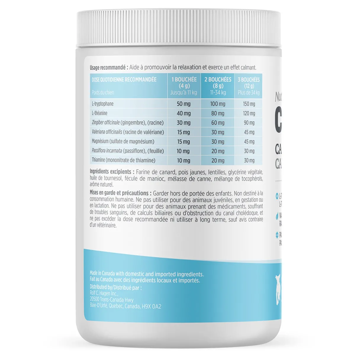 Nutrience Care Supplement for Dogs Calming 100 soft chews 400g