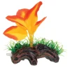 Orange Broad Leaf Mini Log Aquarium Ornament