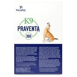 Praventa 360 Flea & Tick Treatment - Small Dogs up to 4.5kg - 6 Tubes