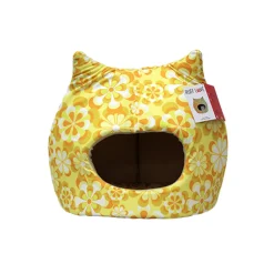 Ruff Love Cozy Flower Power Cat Bed 19x19"