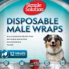 Simple Solution Disposable Male Wrap Size Medium 12pk