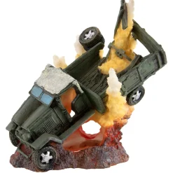 Sunken Jeep Aquarium Ornament