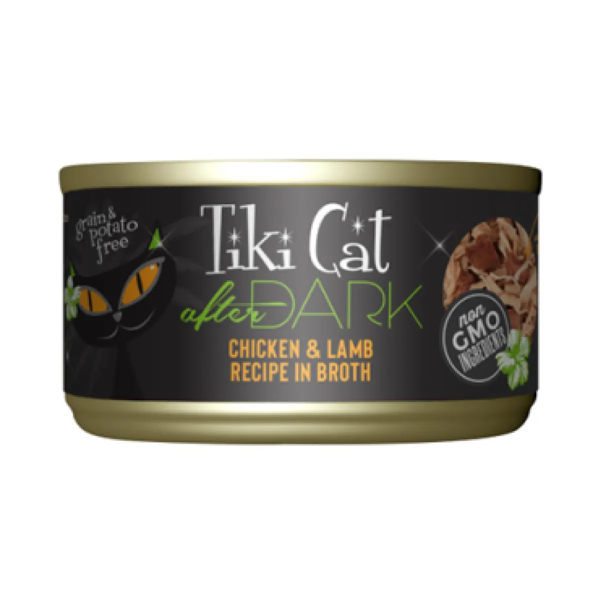 Tiki Cat After Dark Chicken & Lamb Recipe in Broth Wet Cat Food 2.8oz